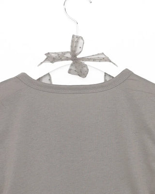 Dot Halter Layered Short-Sleeve T-Shirt