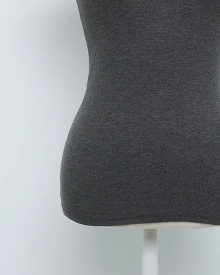 Halter neck ribbed camisole