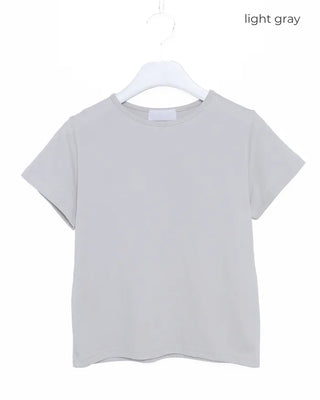 Modal cropped short-sleeved T-shirt