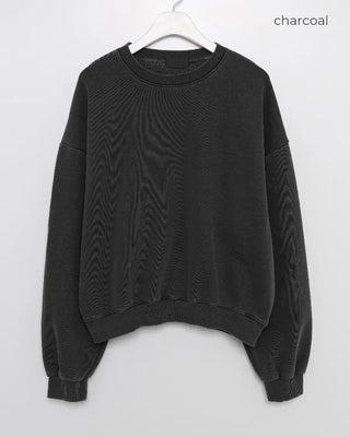 Pigmented Cropped Sweatshirt