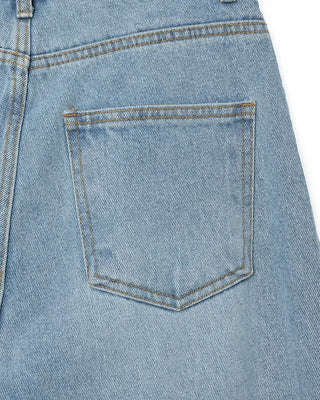 Wide-fit denim pants