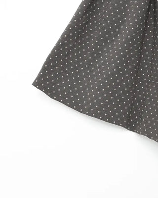 Pindot Flared Layered Skirt