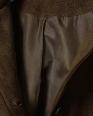 Single suede jacket