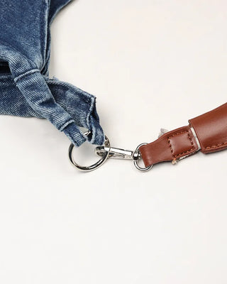 Denim shoulder bag