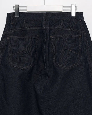 Slit denim pants