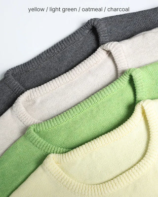 Simple round-neck knit