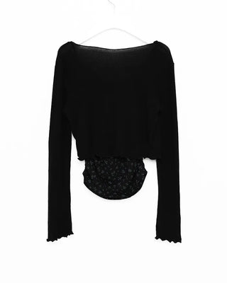 (Set item) Flower camisole & sheer cardigan