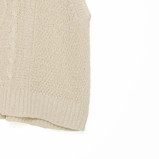Twist knit sleeve top
