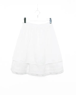 Lace tiered midi skirt