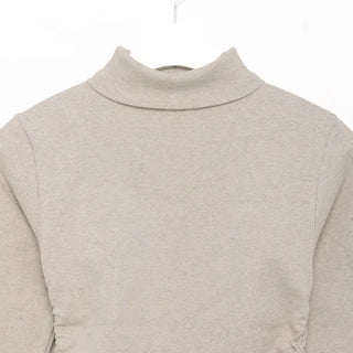 Shirred Warmer Turtleneck