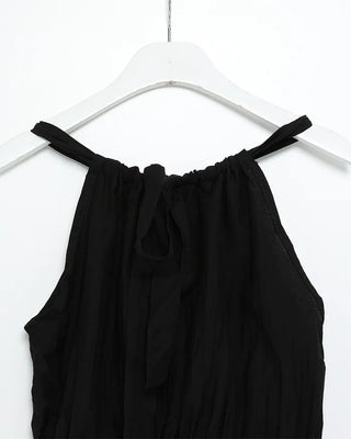 Side Ribbon Shirring Gathered Blouse