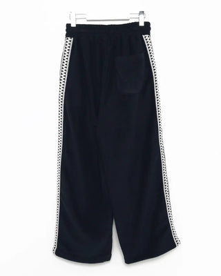(Unisex) Wave Crochet Line Fleece Pants