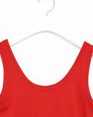 U-neck slim sleeveless dress