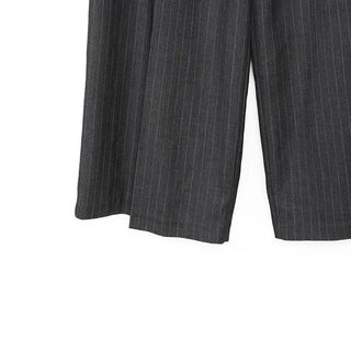 Striped wide slacks