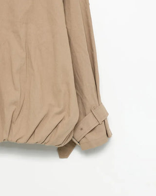 High-neck short trench coat