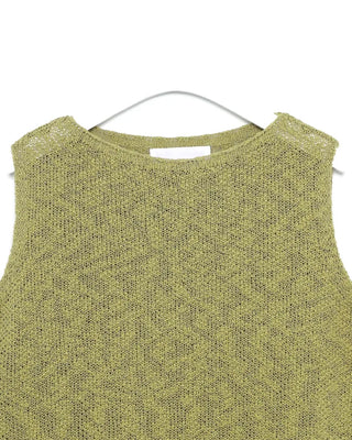 Linen knit sleeveless dress
