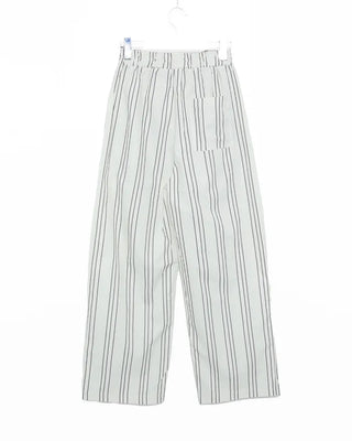 Elastic waist triple stripe cotton pants