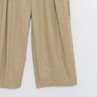 String Tuck Cargo Pants