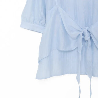 Ribbon layered blouse