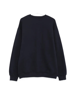 (Unisex) end lettering brushed fleece sweatshirt
