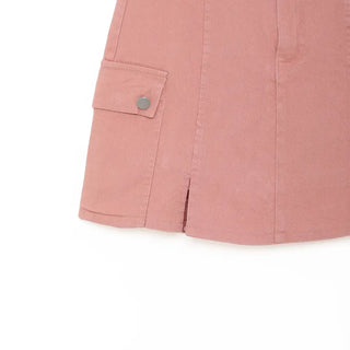 Colored cargo skirt