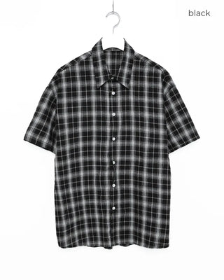 (Unisex) Tartan Check Half Shirt
