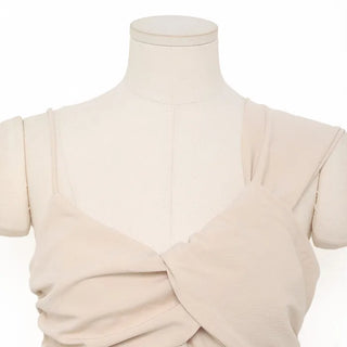 Asymmetrical Twist Bustier Blouse