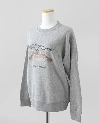 [1st Re-release] (ORIGINAL) Sweet Cake Brushed Fleece Sweatshirt