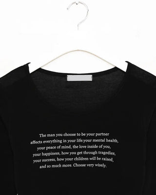 Lettering Long-Sleeve T-Shirt