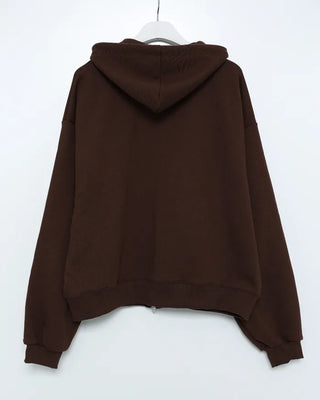 Lettering Zip Hoodie