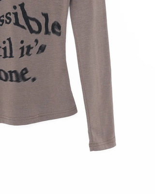 Lettering See-Through T-Shirt