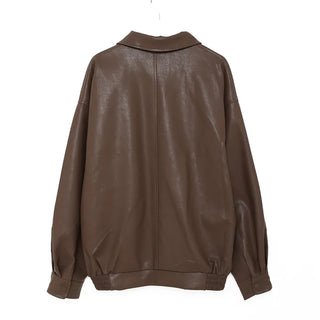 Colored leather jacket
