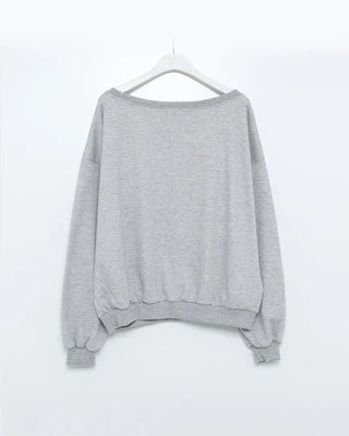 USA One-Shoulder Point Sweatshirt