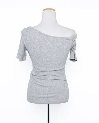 Unbalanced Shoulder Point T-Shirt