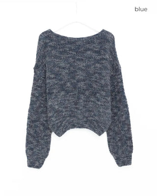 Round neck loose fit knit
