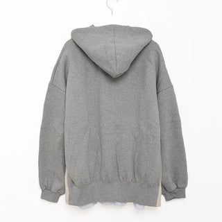 Side-slit hooded parka