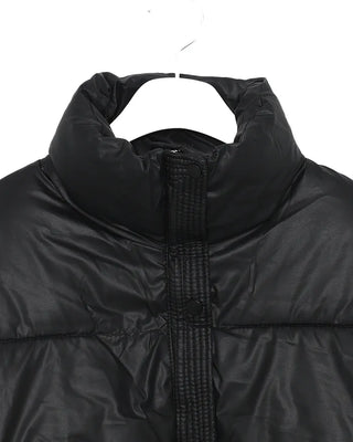 High-neck short down jacket