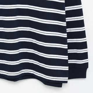 Multi-striped long-sleeved T-shirt