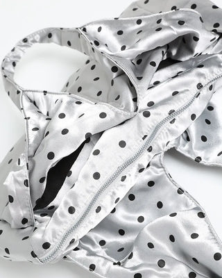 Polka Dot Nylon Tote Bag