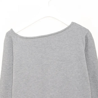 Asymmetrical Off-Shoulder Knit