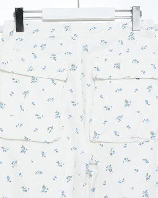 Flower pattern cotton pants