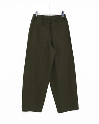 Semi-curved cotton pants