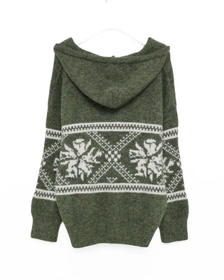 Nordic knit hoodie