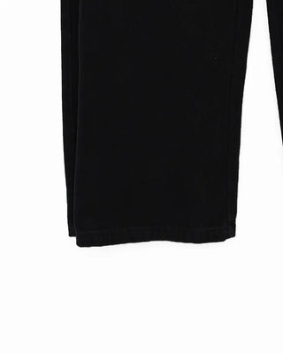 Patch button hem side outseam cotton pants