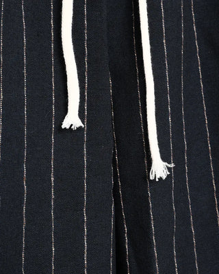 Striped wide banding pants