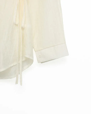 Tie Ribbon Oversized Shirt