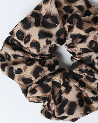 Leopard scrunchie