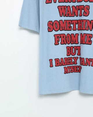 Color lettering cropped short-sleeved T-shirt