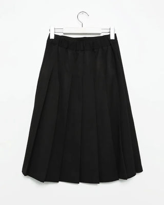 Pleated midi skirt