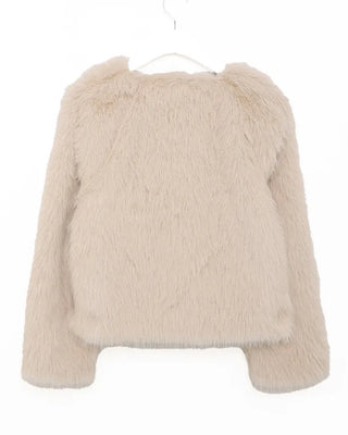 Fur cropped jacket
